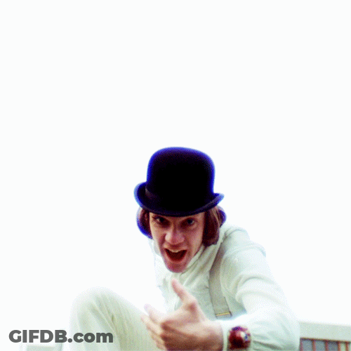 Clockwork Orange Alex Reaching Out Hands GIF