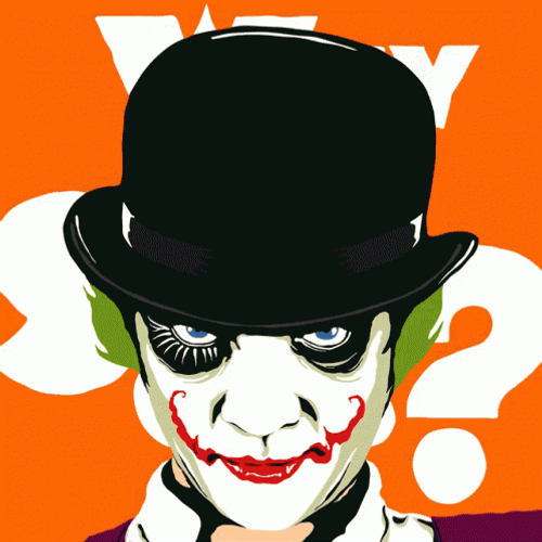 Clockwork Orange Joker Why So Serious GIF