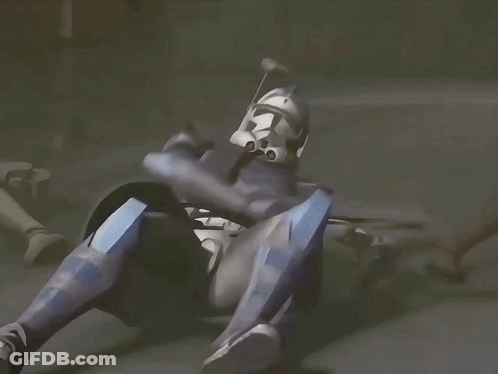 Clone Trooper Saying Echo GIF