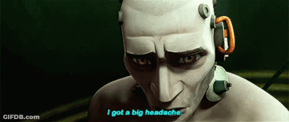 Clone Wars Big Headache GIF
