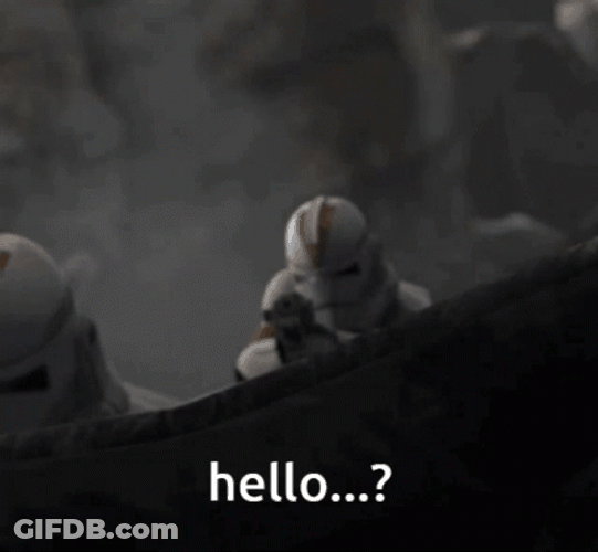 Clone Wars Saying Hello GIF