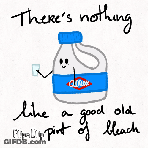 Clorox Bottle Cartoon Face GIF