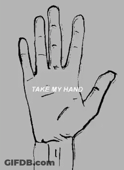 Close Open Moving Sketch Take My Hand GIF