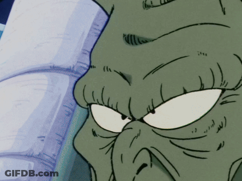 Close Up Angry Cartoon Face GIF