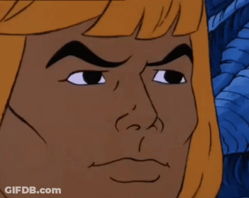Close Up Angry Cartoon Face GIF