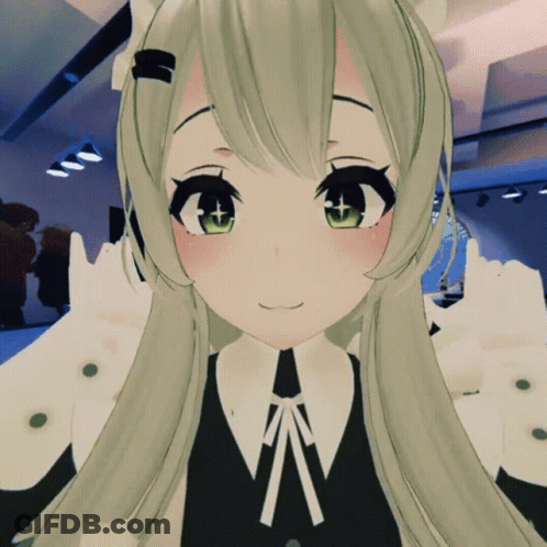 Close Up Anime Girl With Long Hair GIF