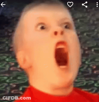 Close Up Baby Face With Mouth Open GIF