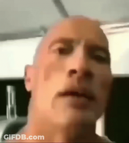 Close Up Bald Man Making Face GIF