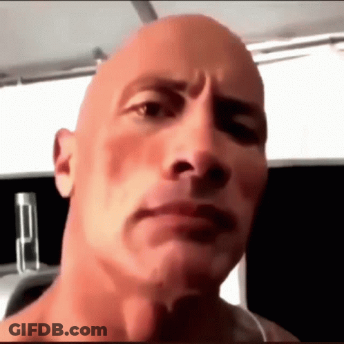 Close Up Bald Man Serious Expression GIF