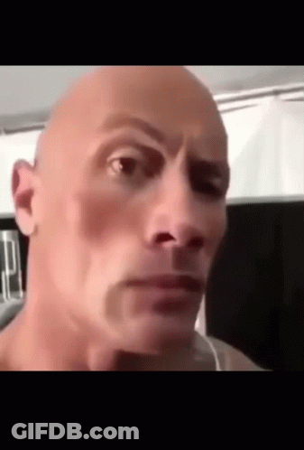Close Up Bald Man Serious Face GIF