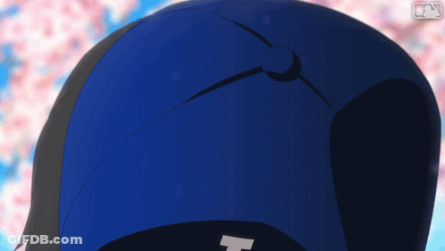 Close Up Baseball Cap With Letter H GIF