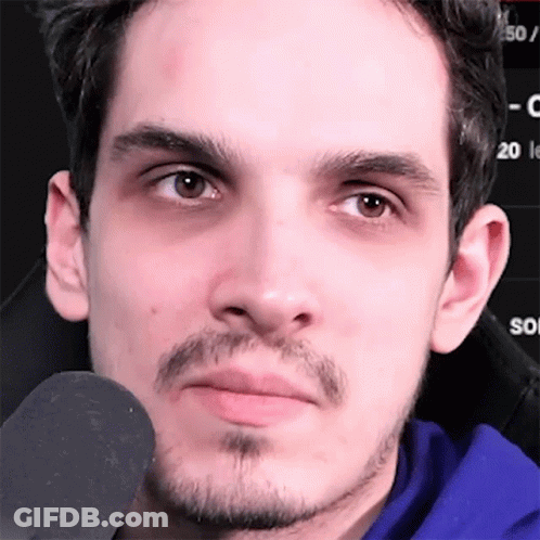 Close Up Bearded Man Looking At Camera GIF