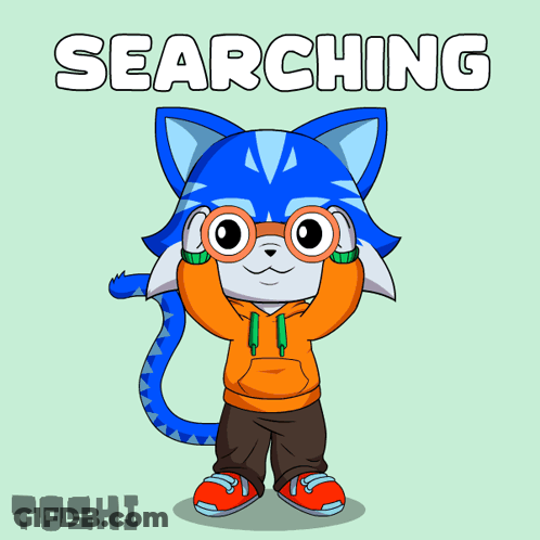 Close Up Cartoon Cat Face Green Background GIF