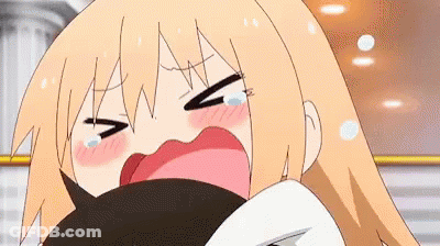 Close Up Cartoon Character Crying With Mouth Open GIF