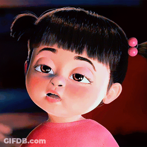 Close Up Cartoon Character Face GIF