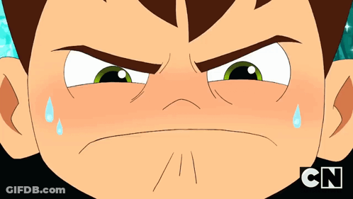 Close Up Cartoon Character Face CN GIF