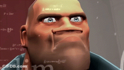 Close Up Cartoon Character Making Face GIF