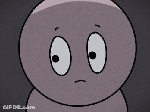 Close Up Cartoon Character Sad Face GIF