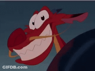 Close Up Cartoon Character With Big Smile GIF