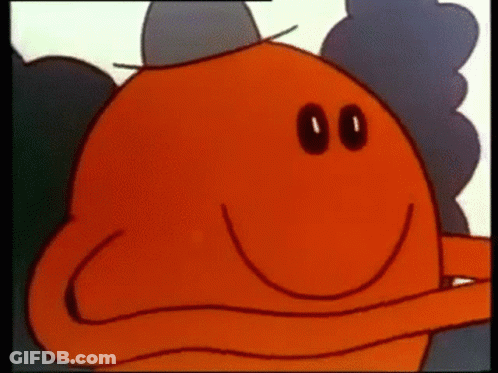 Close Up Cartoon Character With Hat GIF