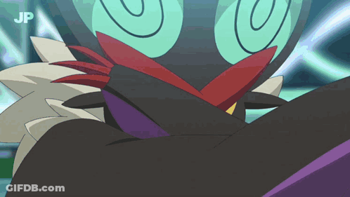 Close Up Cartoon Character With JP GIF