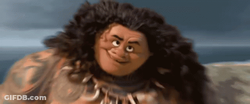 Close Up Cartoon Character With Long Hair And Necklace GIF
