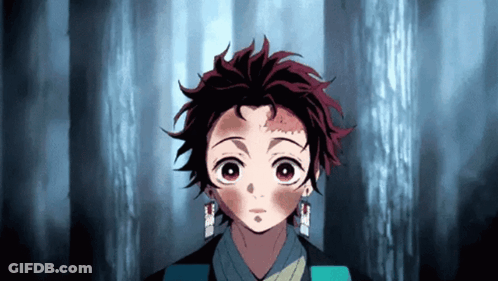 Close Up Cartoon Character With Red Hair GIF