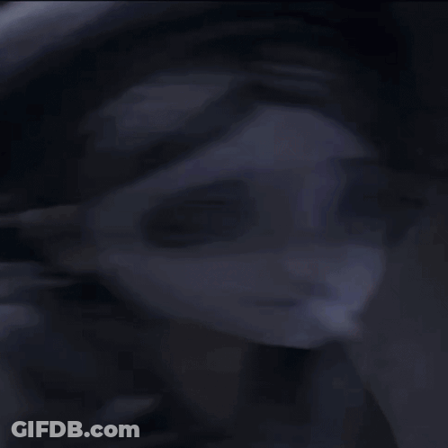 Close Up Cartoon Character With White Face GIF