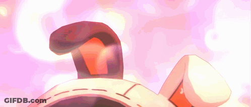 Close Up Cartoon Ears With Cross GIF