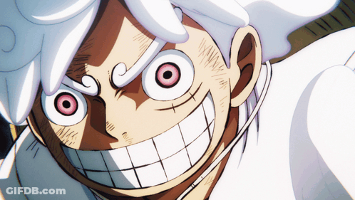 Close Up Cartoon Face With Big Smile GIF