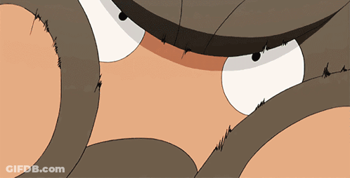 Close Up Cartoon Face With Mustache GIF