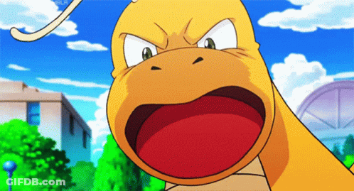 Close Up Cartoon Face With Red Mouth GIF