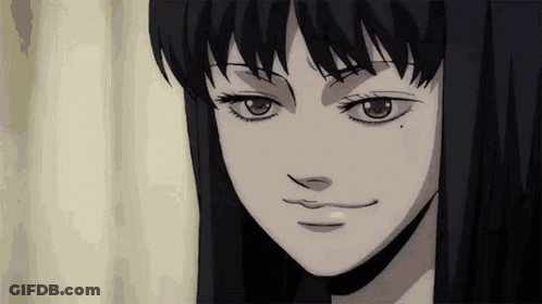 Close Up Cartoon Girl With Slight Smile GIF