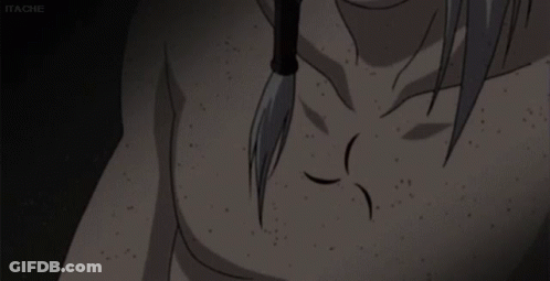 Close Up Chest With Itachi Visible GIF