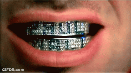 Close Up Child Face With Braces GIF