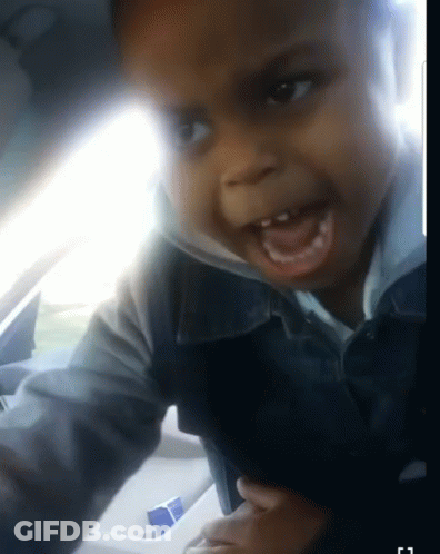 Close Up Child Face With Letter L GIF