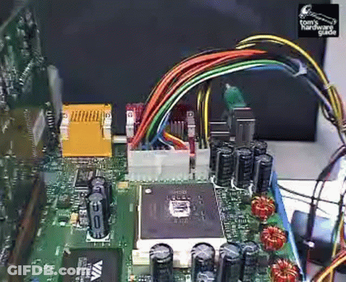 Close Up Computer Motherboard Tom's Hardware Guide GIF