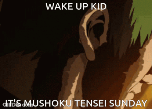 Close Up Ear Saying Wake Up Kid It's Mushoku Tensei Sunday GIF