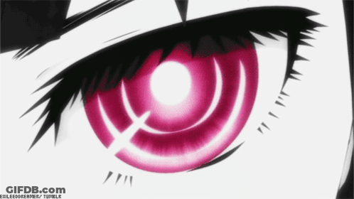 Close Up Eye With Pink Circle GIF