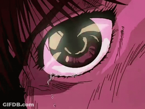 Close Up Eye With Tear Running Down GIF