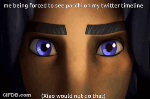 Close Up Eyes Me Being Forced To See Pacchi On My Twitter Timeline GIF
