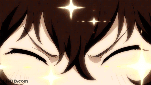Close Up Eyes With Star Above GIF