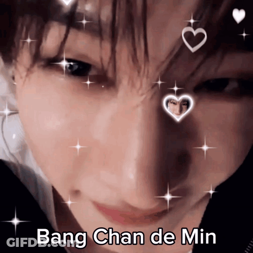 Close Up Face Bang Chan De Min GIF