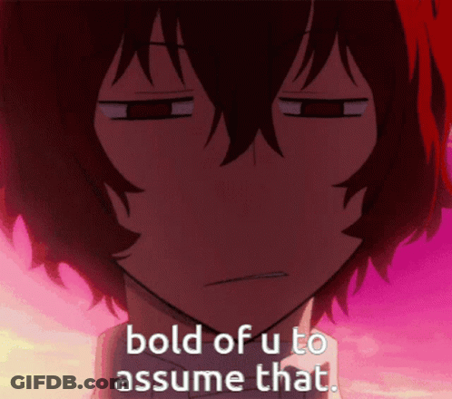 Close Up Face Bold Of U To Assume That GIF