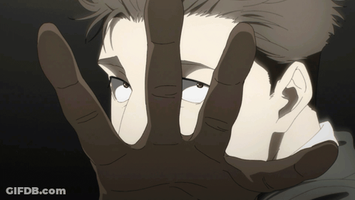 Close Up Face Covered By Hand GIF