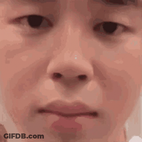 Close-Up Face Eyes Closed Mouth Open GIF