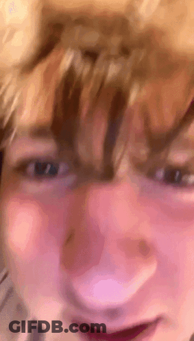 Close-Up Face Eyes Closed Mouth Open GIF