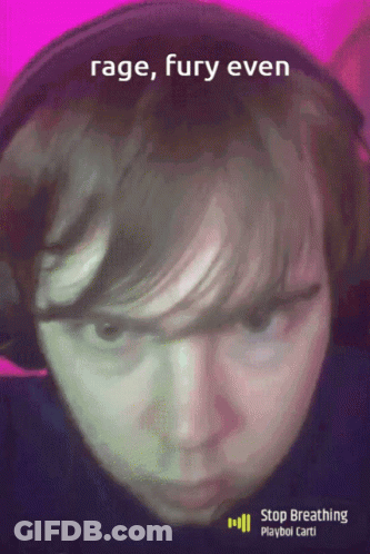 Close Up Face Rage Fury Even GIF