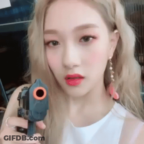 Close-Up Face Saying Boo GIF