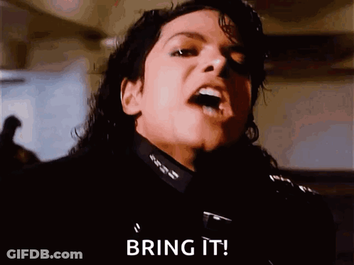 Close Up Face Saying Bring It GIF
